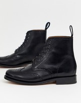 Thumbnail for your product : Grenson Ella leather brogue ankle boot