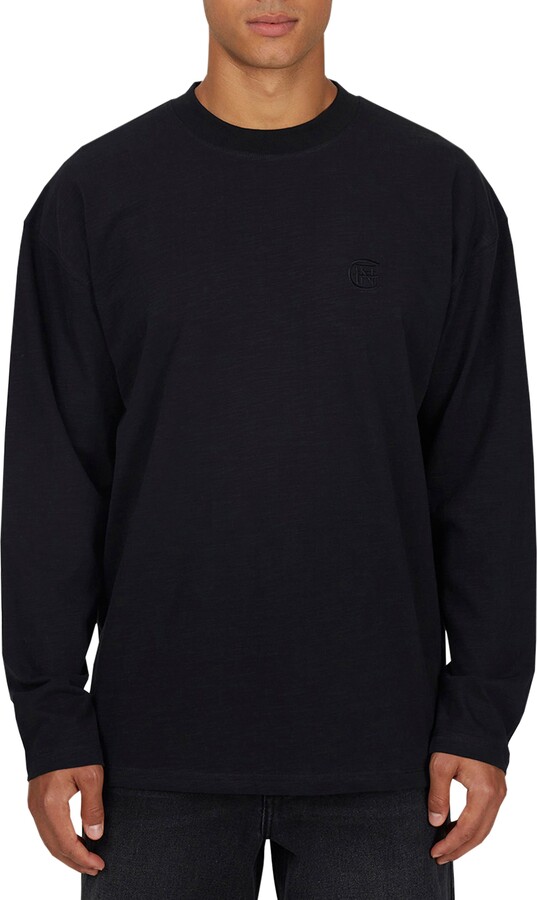 Good For Nothing Emblem Tonal Relaxed Slub Long sleeve T-shirt