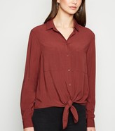 Thumbnail for your product : New Look Tie Front Long Sleeve Shirt