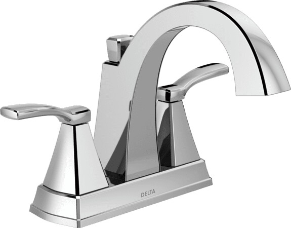 Delta Faucet Delta Flynn Two Handle Centerset Bathroom Faucet in Chrome, Model 25768LF