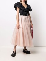 Thumbnail for your product : Alexander McQueen tulle A-line skirt