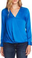 Thumbnail for your product : Vince Camuto Faux Wrap Satin Blouse