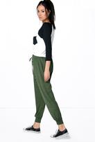 Thumbnail for your product : boohoo Yazmin Loose Fit Melange Knit Relaxed Joggers