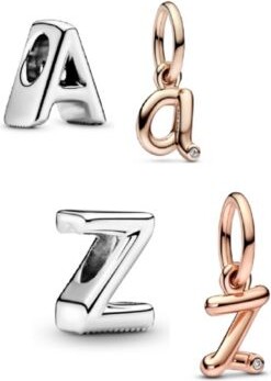 Pandora Script Alphabet Dangle Charm Set