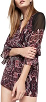 Thumbnail for your product : BCBGeneration Printed Illusion-Panel Romper
