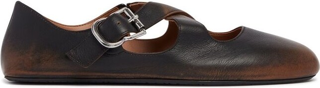 Alaia Criss Cross Ballet Flats