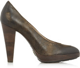 Thumbnail for your product : Frye Harlow brushed-nubuck leather pumps