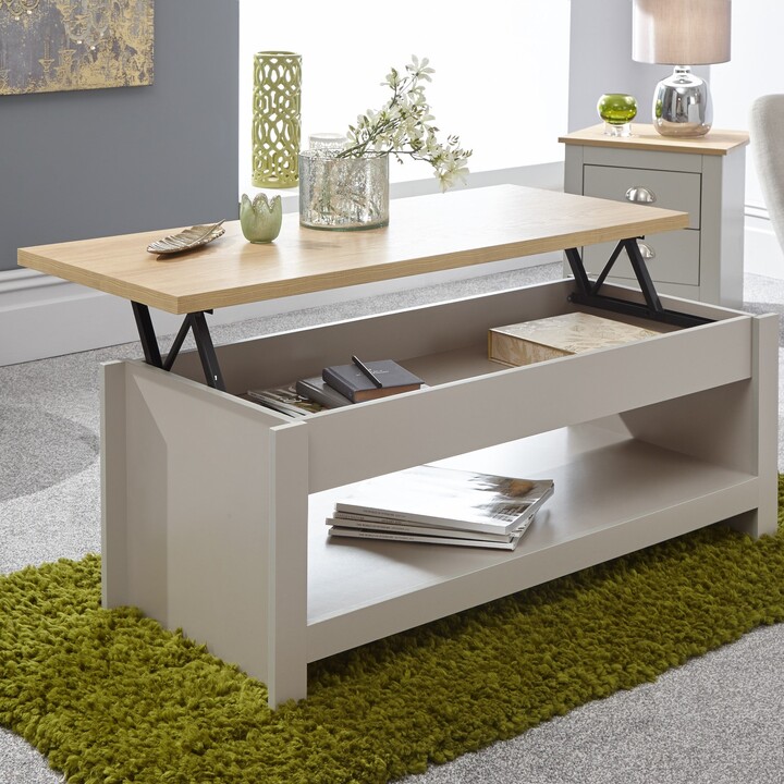 Dunelm Lancaster Lift Up Coffee Table Grey ShopStyle