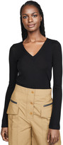 Thumbnail for your product : Vince Long Sleeve Open V Neck Sweater