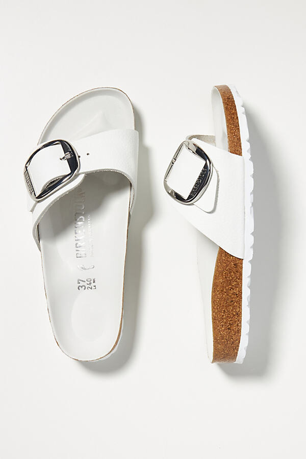 Birkenstock Madrid Big Buckle Sandals By in White Size 37 - ShopStyle