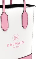 Thumbnail for your product : Balmain Logo Print Two-Tone Tote Bag