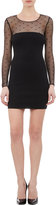 Thumbnail for your product : Saint Laurent Sheer Knit Fitted Dress