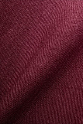 F.R.S For Restless Sleepers Belted Ombre Wool-twill Coat - Plum
