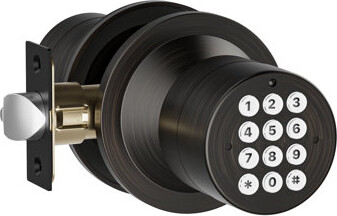 TAIZHOUGUANGRUI Keyless Entry Lock With Code, Digital Door Knob With Keypad For Bedroom Front Door Garage Home Apartment, Oil Rubbed Bronze