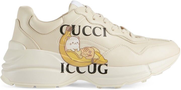 Gucci rhyton gg multicolor dames sneakers bruin - Vind je in Sneakerstad