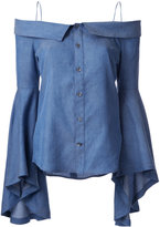 Thumbnail for your product : G.V.G.V. denim off-shoulders blouse