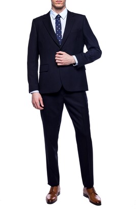 Paul Smith Wool Suit Men's Navy Blue - ShopStyle
