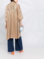 Thumbnail for your product : Forte Forte High-Shine Pleated Mid-Length Coat