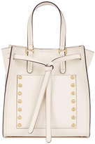 Donna Karan Collection Del Ivory Studded Leather Tote