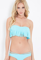 Thumbnail for your product : Forever 21 Fringe Bandeau Bikini Top