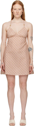 Palm Angels College Palm Sequin Embellished Mini Dress