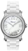 Thumbnail for your product : Chopard Happy Sport Diamond, Stainless Steel & Rubber Strap Watch