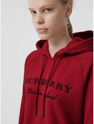 Burberry Embroidered Hooded Sweatshirt