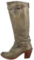 Thumbnail for your product : Frye Distressed Mid-Calf Boots