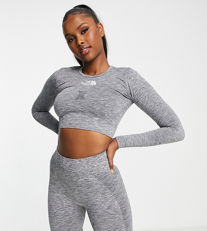North Face Long Sleeve Crop Top The North Face Training Cropped