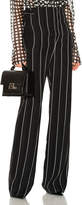 Thumbnail for your product : Haider Ackermann Striped High Waisted Wide Leg Trousers in Black | FWRD