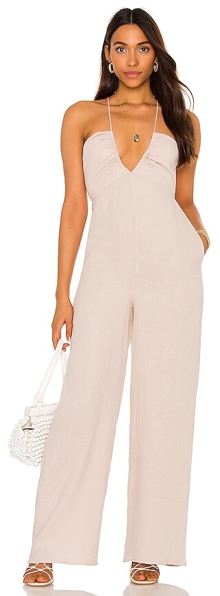 Womens Clothing Jumpsuits and rompers Playsuits White Tularosa Cotton Raegan Romper in Ivory 