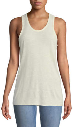 Theory Scoop-Neck Sleeveless Cashmere Tank Top