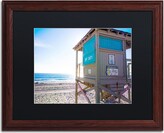 Thumbnail for your product : Trademark Fine Art Florida Beach Guard Dark Finish Framed Wall Art