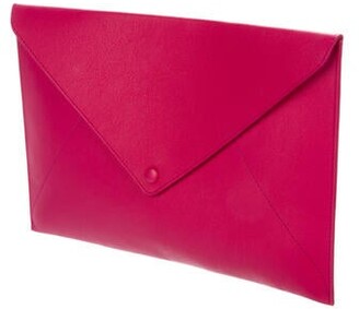 Delvaux Kiss NY Allure Envelope Clutch Purple