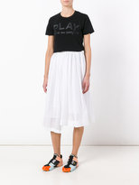 Thumbnail for your product : Comme des Garcons Play logo print T-shirt