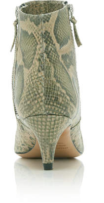 Isabel Marant Deby Snake-Effect Leather Ankle Boots
