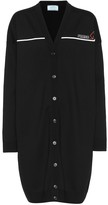 Thumbnail for your product : Prada Oversized stretch wool cardigan