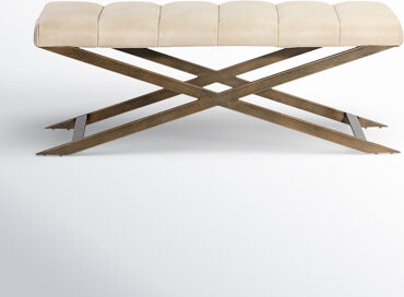 Madigan Faux Leather Bench