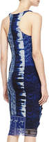 Thumbnail for your product : Jean Paul Gaultier Plunging Ruched-Front Dress, Blue