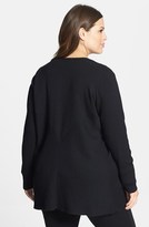 Thumbnail for your product : Eileen Fisher Angled Front Shaped Cardigan (Plus Size)