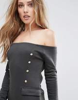 Thumbnail for your product : Supertrash Dourney Double Breasted Detail Dress