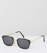 Thumbnail for your product : Reclaimed Vintage Inspired Square Aviator Sunglasses In Black Exclusive To Asos