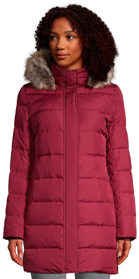 lands end winter long down coat
