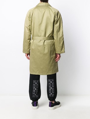C.P. Company Pre-Owned 1990s Belted Knee-Length Raincoat