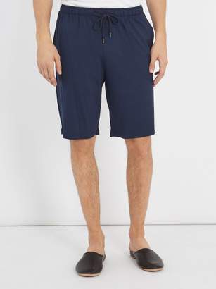 Derek Rose Marlowe Jersey Pyjama Shorts - Mens - Blue
