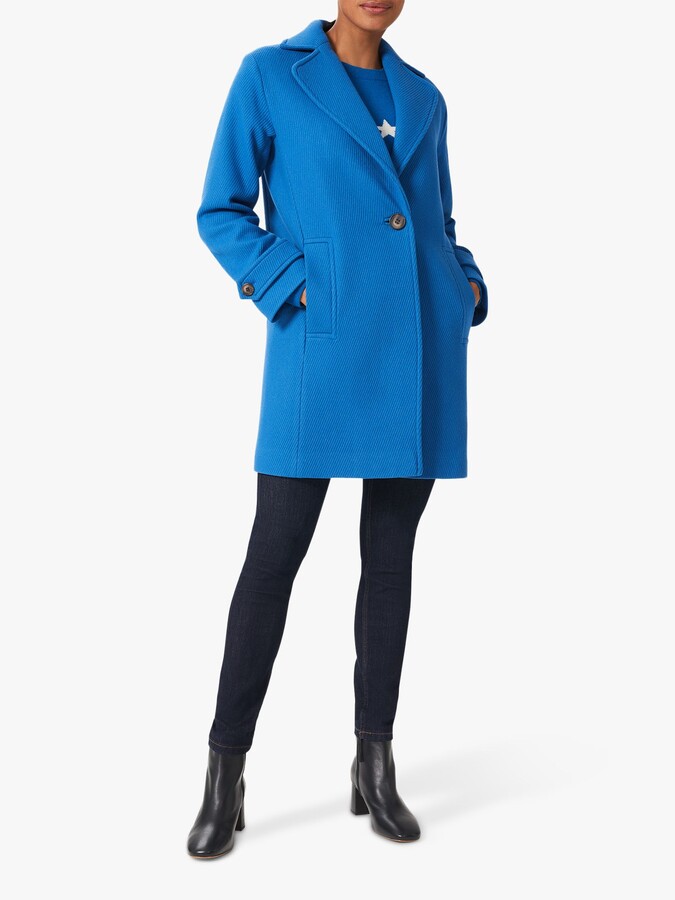 blue wool coats