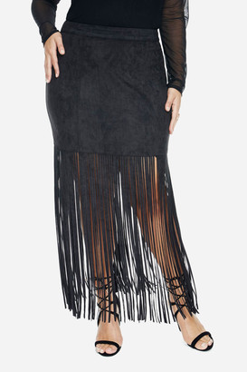 Fashion to Figure Darana Fringe Maxi Skirt