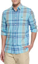 Thumbnail for your product : Lacoste Long-Sleeve Plaid Sport Shirt, Blue