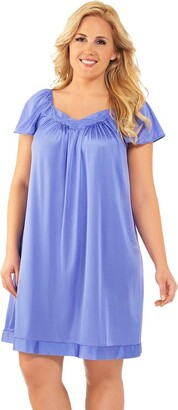 Exquisite Form Women's Coloratura Sleepwear Short Flutter Sleeve Gown 30109