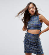 Thumbnail for your product : Missguided Petite Lace Up Crop Top